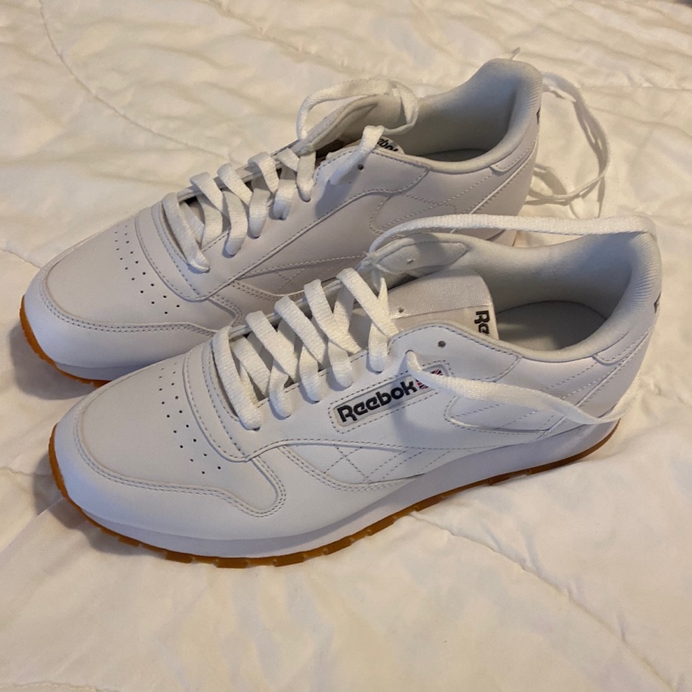 Reebok Classic Leather White sneakers shoes size 10